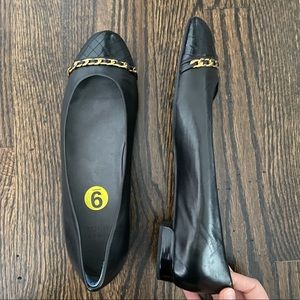 Stuart Weitzman Black Ballet Flats